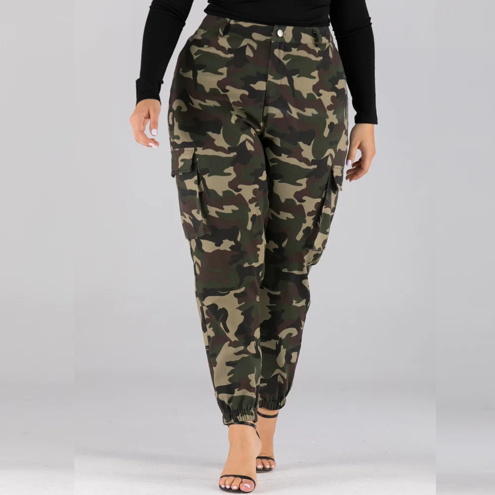 women's plus cargo pants