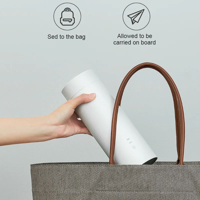 Xiaomi Viomi, электрическая чашка для воды, 400 мл, портативный термос, чашка для тушения, с сенсорным управлением, изоляционный горшок, сохраняющая тепло, бутылка для путешествий, на открытом воздухе