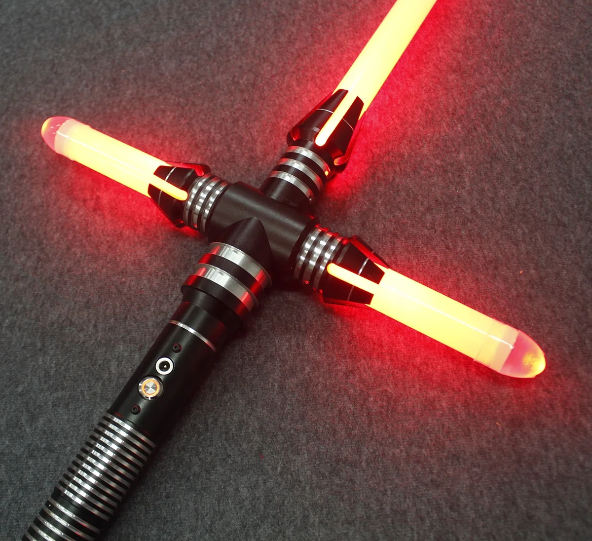 YDD Metal Hilt Big Cross Lightsaber Light Saber Sword Force FX Heavy Dueling LED Lightsaber With 1 YDD Metal Hilt Big Cross Lightsaber Light Saber Sword Force FX Heavy Dueling LED Lightsaber With 3
