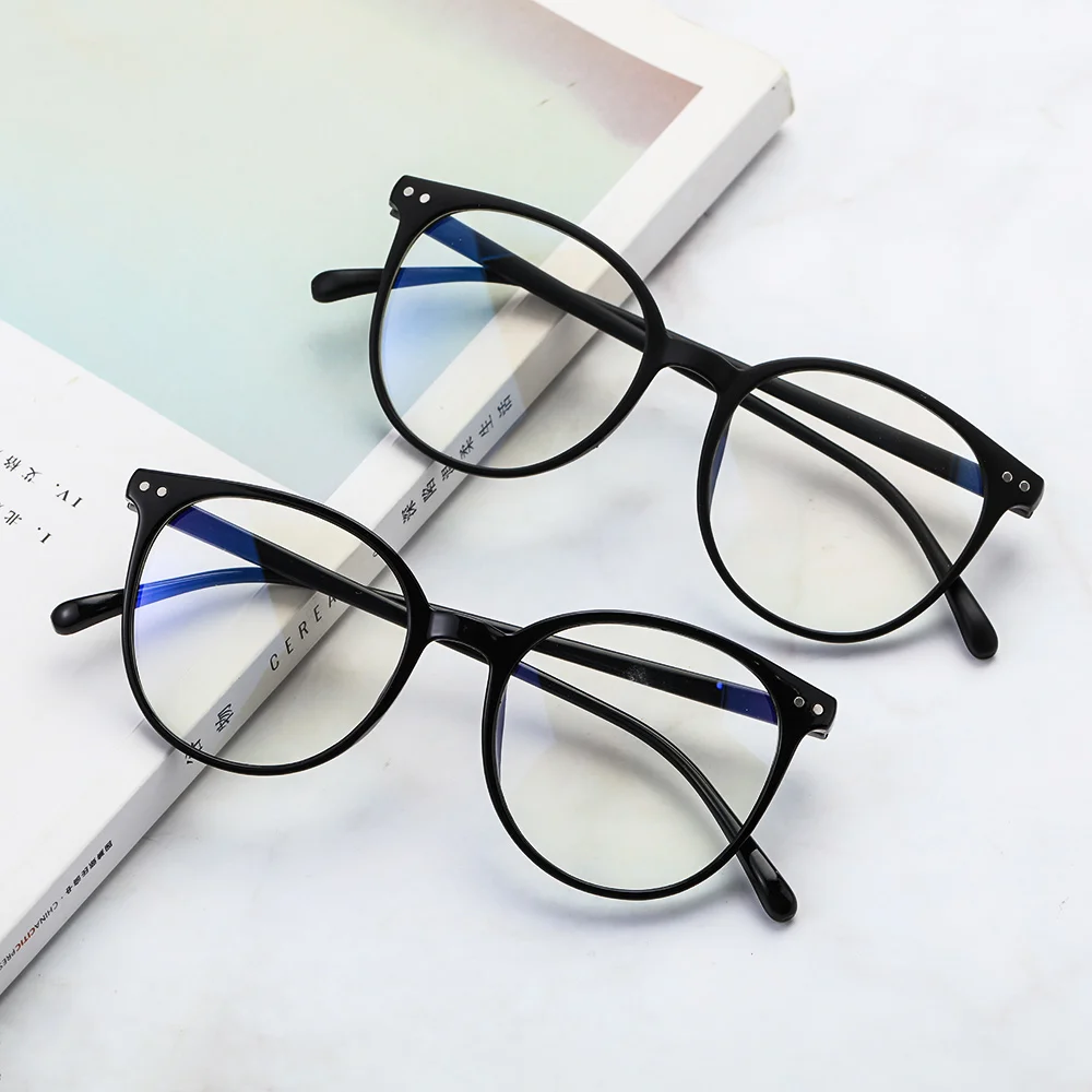 Gafas con bloqueo de luz azul para hombre y mujer, lentes con marco transparente para ordenador de oficina, antirayos azules, para el cuidado de la visión 1