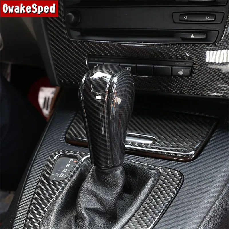 For Bmw 3 Series E90 E91 E92 E93 Z4 E85 E86 Interior Carbon Fiber Color Trim Console Gear Shift