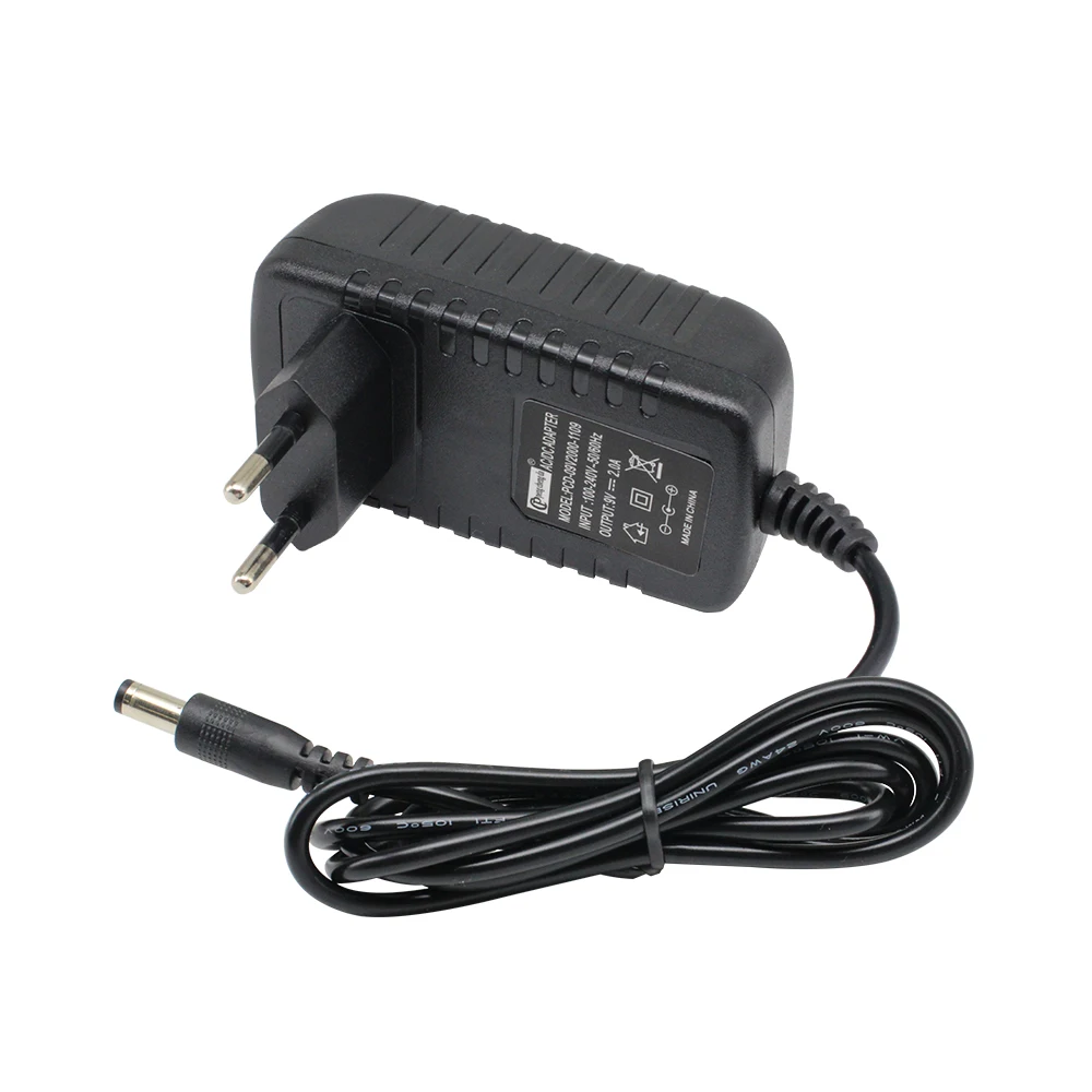 9V 2A AC/DC   ġ ü  2.5mm x 5.5mm   Ī LCD LED Ʈ , DVR ī޶