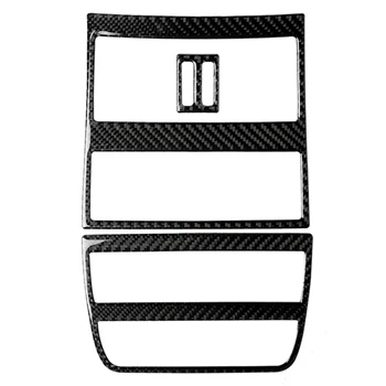 

Carbon Fiber Car Rear Air Conditioning Outlet Frame Decor Back Vents Trim Refit Stickers for Bmw F10 5 Series Car Styling