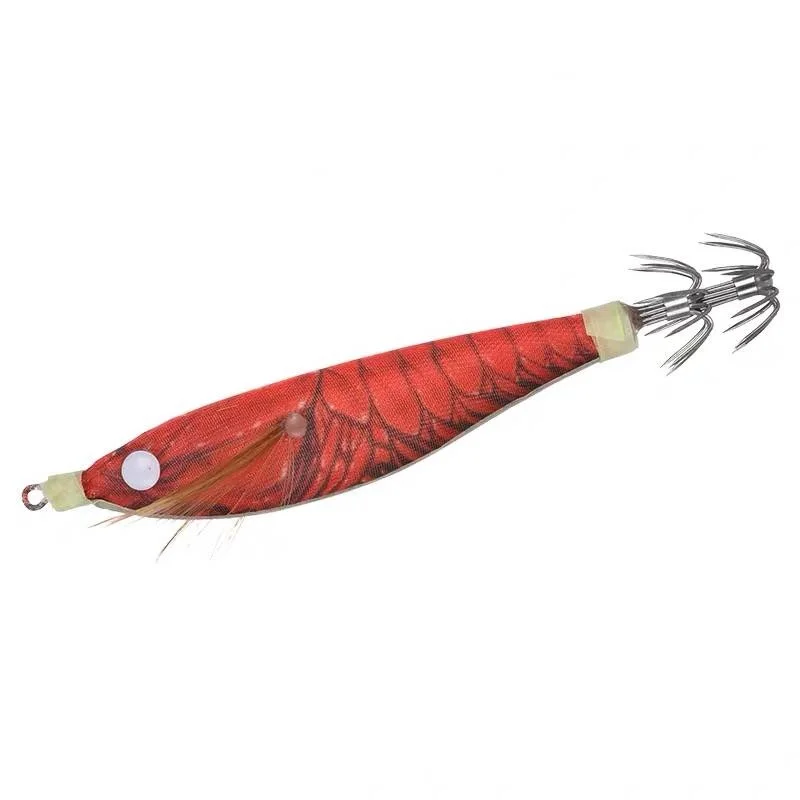 10 pièces leurre de calmar hameçons de pêche hochet crevette