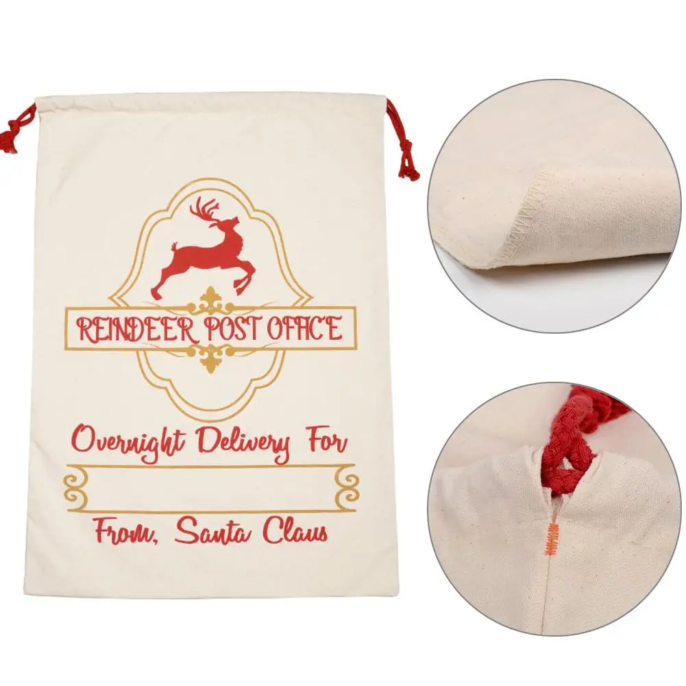 

Large Capacity Lightweight Christmas Santa Sack Special Delivery Xmas Gift Drawstring Bag Easy To Carry