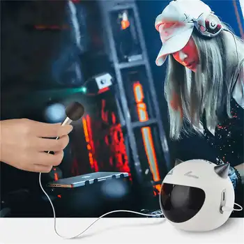 

Multifunctional Devil Digital Alarm Clock Wireless Bluetooth Speaker FM Radio Support TF Card MYDING