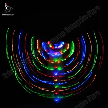 

Children LED Wing Isis lamp Props 360 Angle Degrees Butterfly Multicolor Kids Performance Led Isis With Adjustable Wings