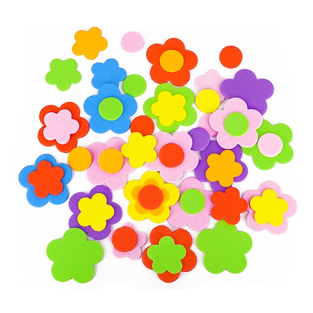 Geometric Figure Foam Sticker Star Heart Animals Foam Stickers Kid Toy Early Educational learning kindergarten Craft Diy Toy GYH 5