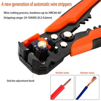 

Equipment Automatic Wire Stripper 1pc Cutter Crimping Pliers Stripping