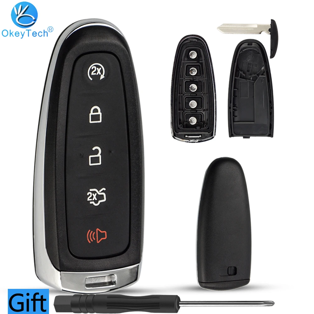 Чехол OkeyTech для смартфона Ford Explorer Edge Escape Flex Taurus 2011 2012 2013 2014 2015 с 5 кнопками|Ключ от