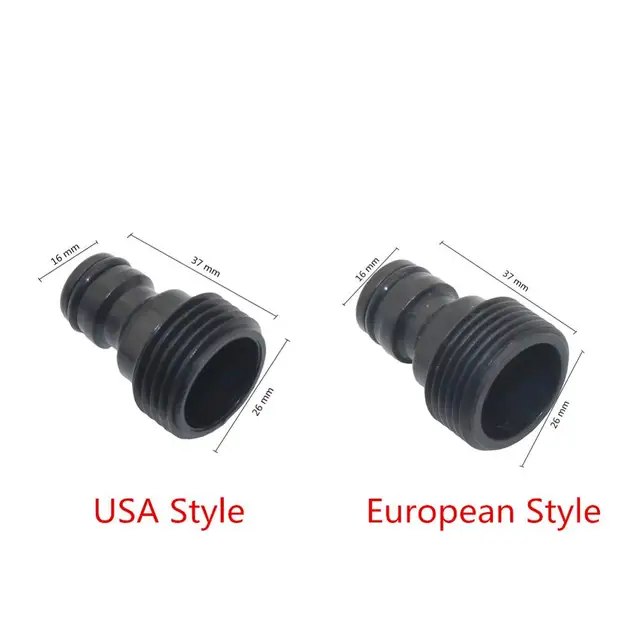 1 Beállított 3/4 Hüvelykes Amerikai Szabvány/Európai Standard Női/Férfi Szál Gyors Csatlakozók Készlet Kerti Öntözési Vízcsatlakozók - Image 3