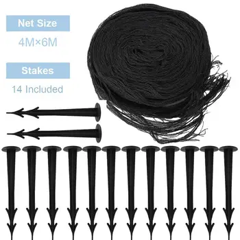 

Newest 4X6M Anti-bird Protection Netting Stretchable Anti-oxidation Lightweight Bird Repellant For Pond Weaving Garden Crop Nets