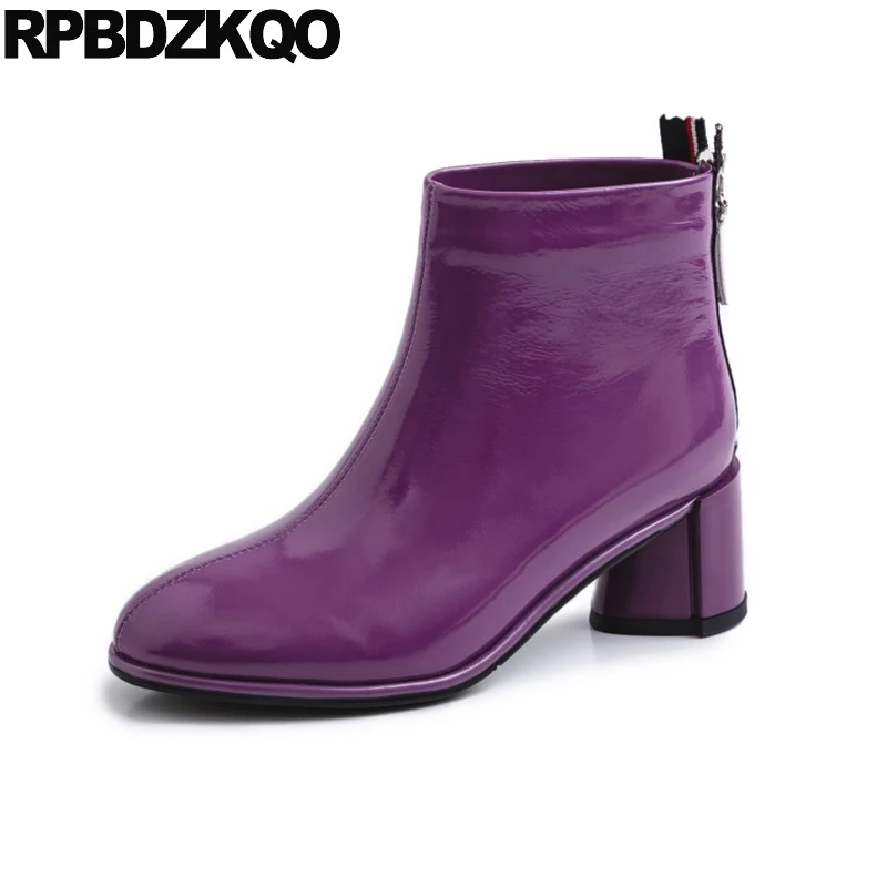 purple booties shoes