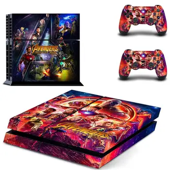 

Avengers Infinity War Full Cover Faceplates PS4 Skin Sticker Decal For PlayStation 4 Console & Controller PS4 Skin Sticker Vinyl