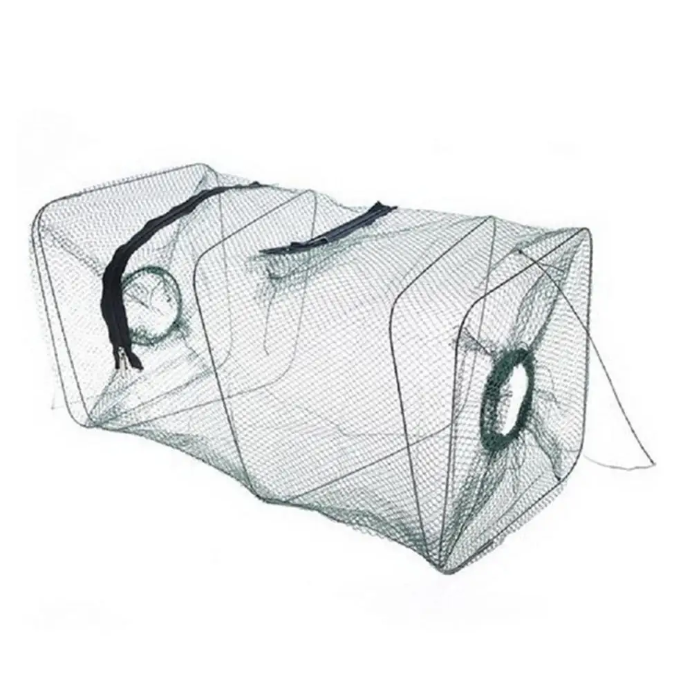 

Fishing Net Cage Utility Folding Portable Crab Fishing Dip Cast Net Stake Small Mesh Net Cage Shrimp Catcher Pot Bait Trap