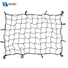 Benoo 3 x x 4 heavy rede resistente da cremalheira do telhado da rede da carga do bungee com 12 ganchos do abs dos pces para o curso da cama do caminhão do recolhimento e do telhado do suv
