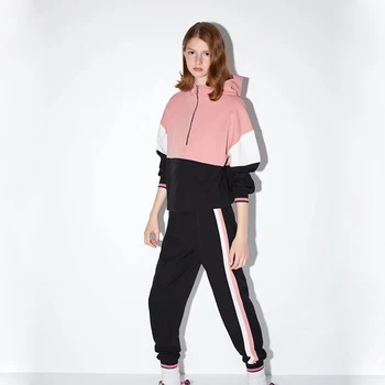 

ZA Women's Autumn Sports Pants Side Stripes Decorative Jogging Pants Loose Casual Pants Comfortable Simple Fashion