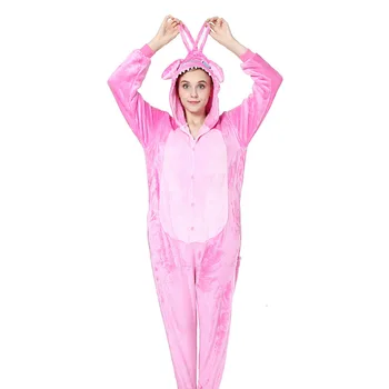 

Cartoon Anime Pajamas Men Women Winter Keep Warm Lovers animal Pajamas Funny Flannel Soft Overall One Piece Night Home Jumpsuit