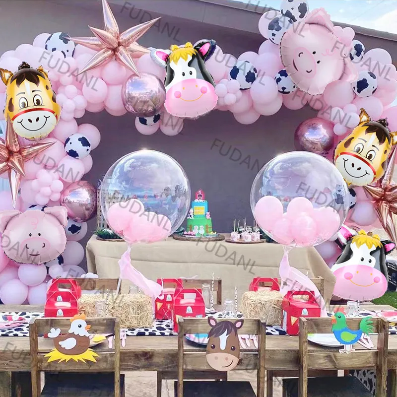 

1 комплект, белые и черные шары в виде коровы