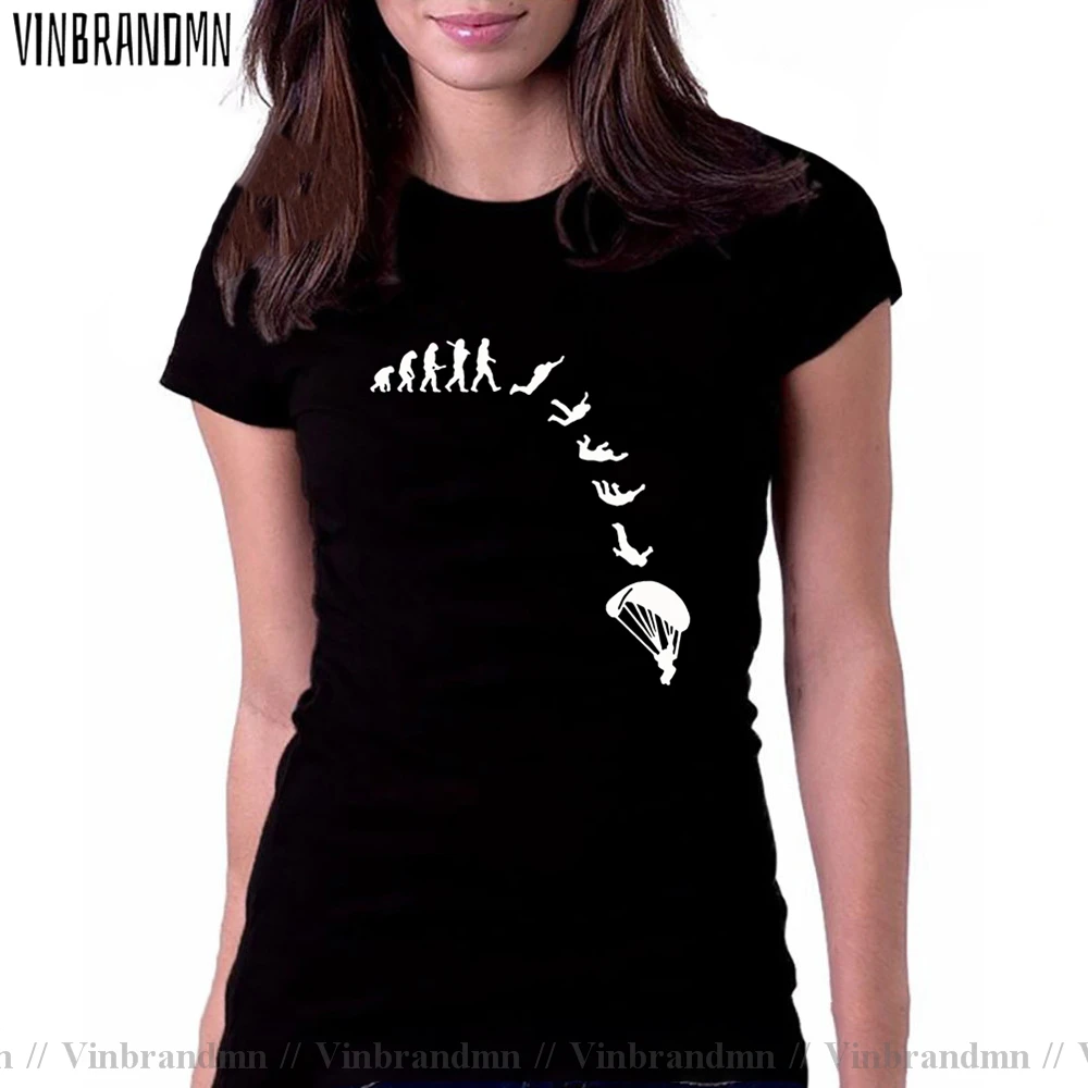 Футболка для парашютного дайвинга женская в стиле Харадзюку | Женская одежда