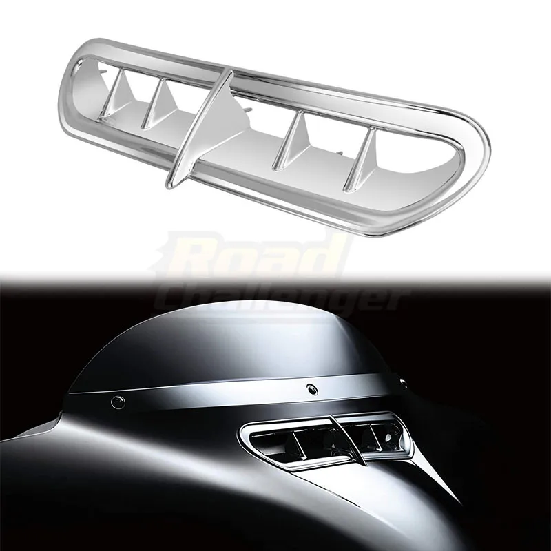 Moto Anteriore In Plastica Cromata Carena Vent Accent Per Harley Touring & Trike 2014-2020 Esterno Electra Street Glide Trike Glide Ultra