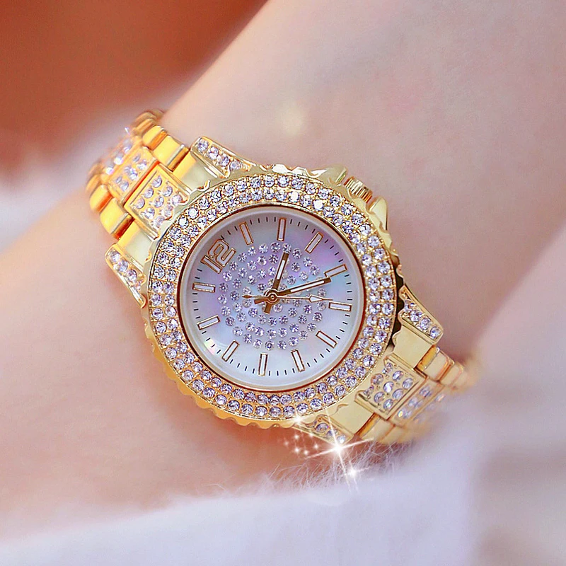Reloj Mujer элегантные золотые женские часы брендовые роскошные водонепроницаемые из