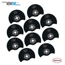 Newone pacote de lâminas osciladoras multiserras, segmento de nivelamento hcs 3-1/2 polegadas para corte de madeira drywall plásticos