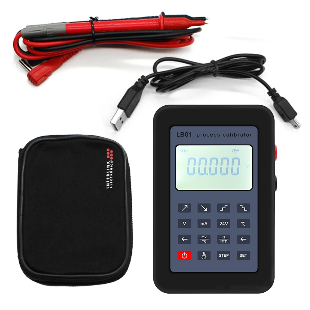 

LCD Display Calibrator Tester Resistance Current Voltmeter Signal Generator Source Process Calibrator 4-20mA/0-10V/mV
