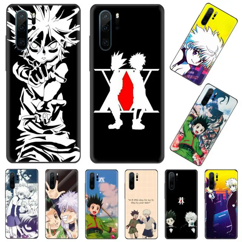 Чехол для телефона из ТПУ с рисунком аниме Hunter X hunter 3 черный корпус Корпуса Huawei P9