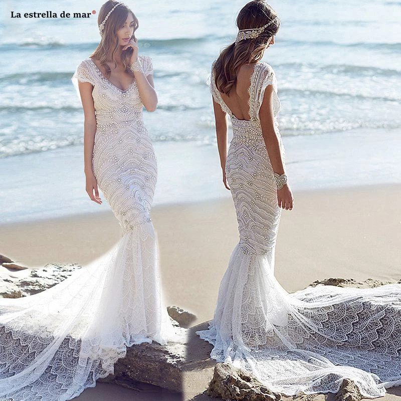 vestidos noiva praia