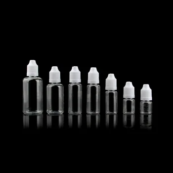 

10pcs 3ml Empty PET Plastic Dropper Bottle with Childproof Cap Long Tip Empty Eye Liquid Bottle Squeeze Liquid Container