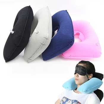 

Air Cushion Pillow Neck Rest U-Shaped Compact Travel Airplane Pillow Home Comfortable Textile Pillows Drop Shipping 26.5cmx44cm