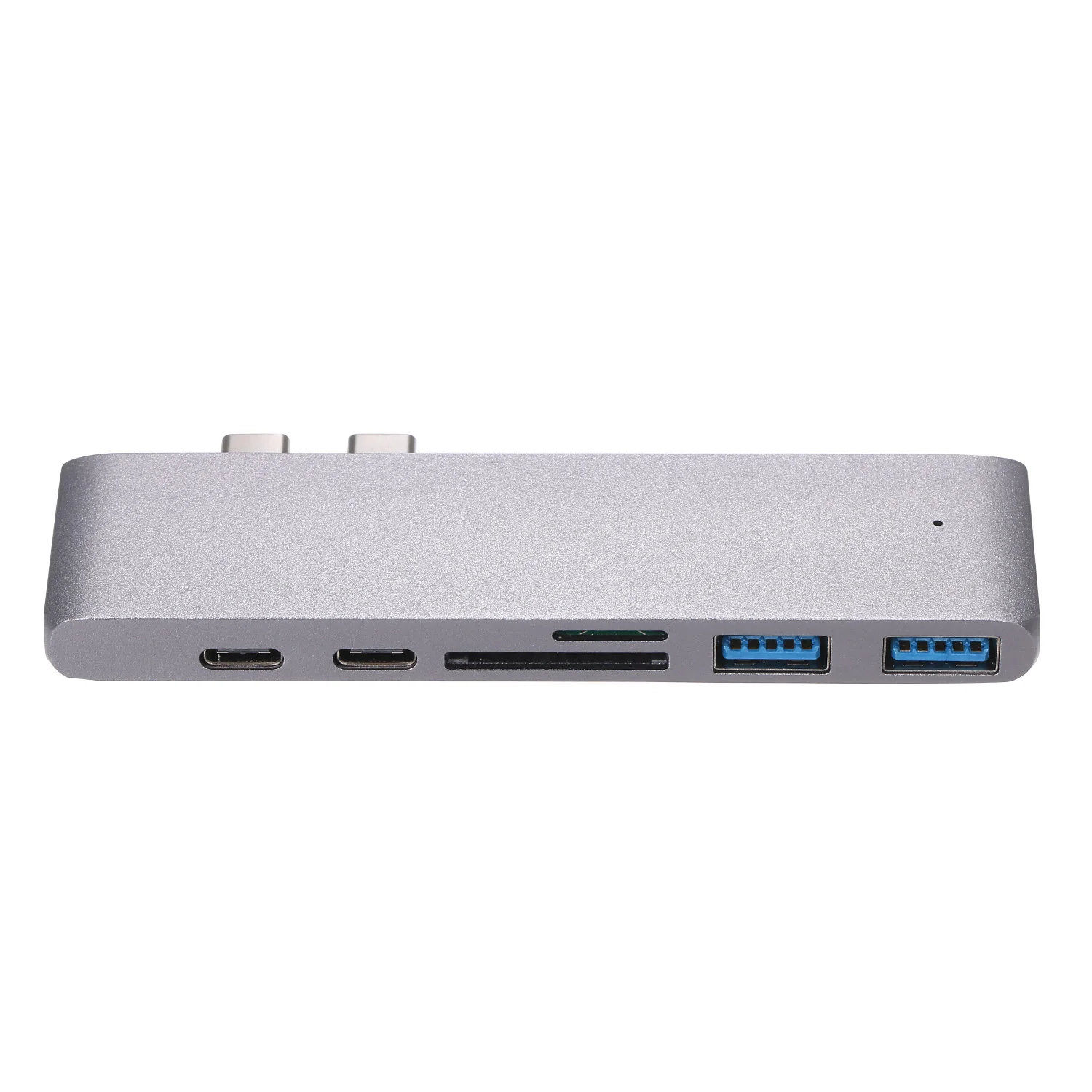 7 в 1 USB концентраторы Dual type-C usb порты 4K HDTV выход Dual USB 3,0 порты TF/безопасный цифровой слот для карт памяти для MacBook