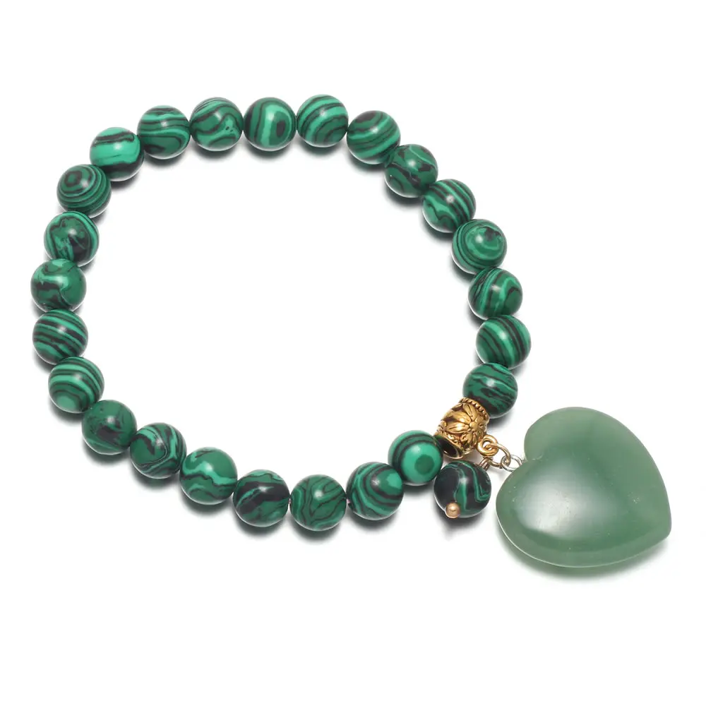 2020 New Natural Stone Bead Malachite 
