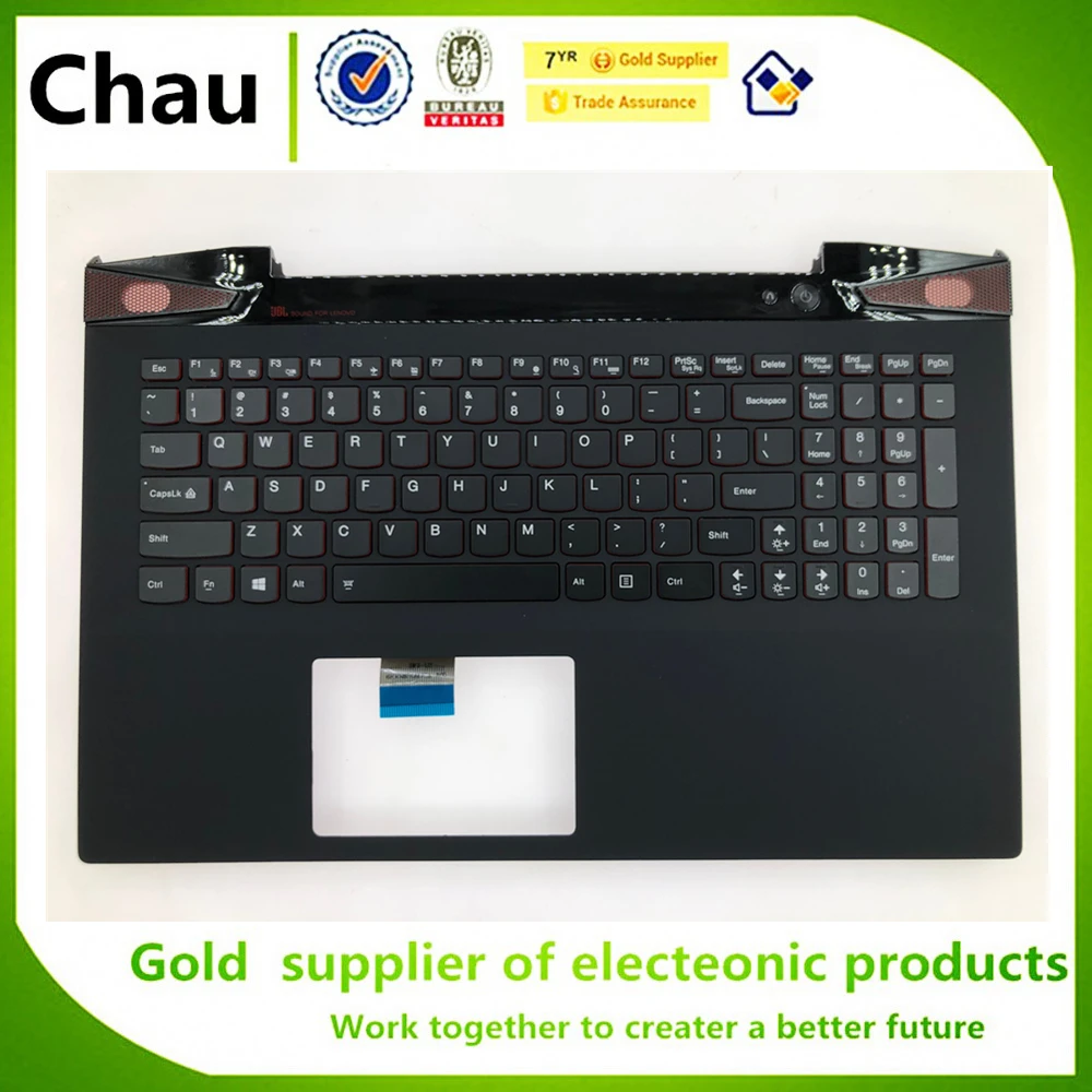  New For Lenovo Ideapad Y50-70 15.6 keyboard TOP Cover Palmrest Upper Case 5CB0F78866 AP14R000A00