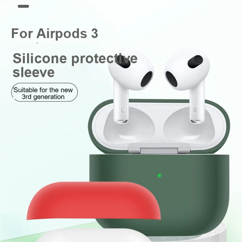 オーディオ機器 イヤフォン Silicone Case For Airpods Pro Case Wireless Bluetooth-compatible 