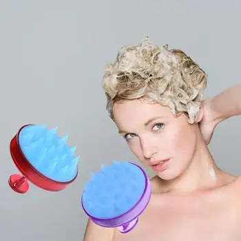 

1pc Silicone Head Shampoo Scalp Massage Brush Hair Washing Scalp Cleanse Comb Deep Care Massage Scalp