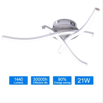 

Modern LED Ceiling Light 21W 28W Led Panel Light Aluminium Forked Shaped Ceiling Lamp for Bedroom Living Room Decor Lamp 85-265V