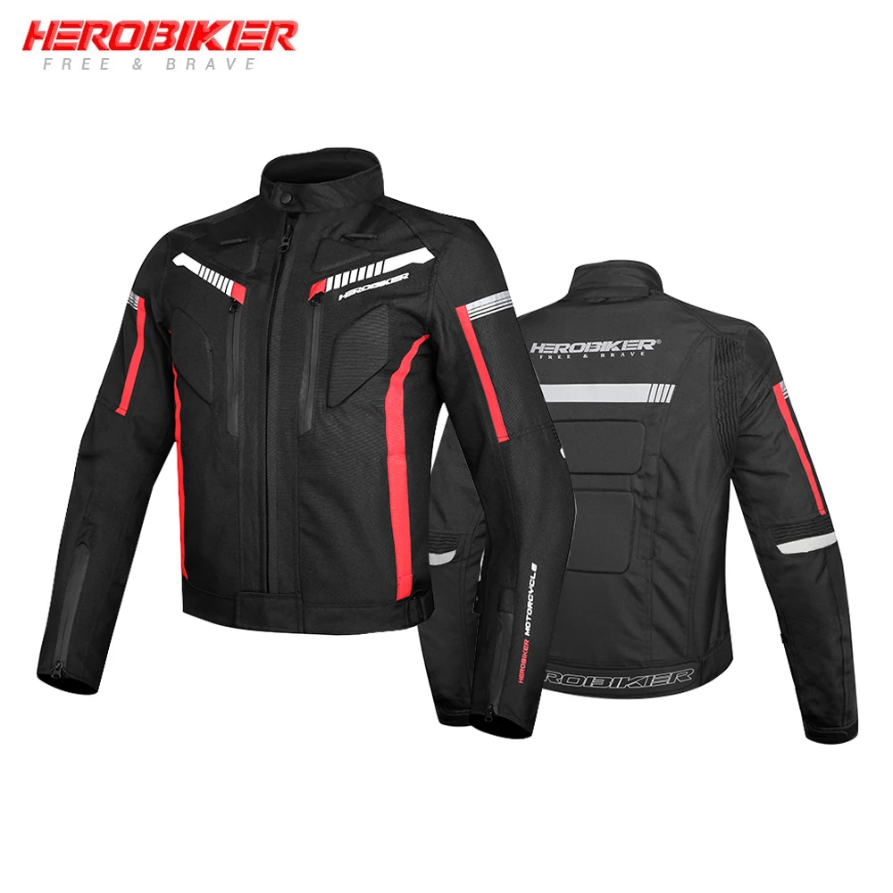 HEROBIKER осенне-зимняя мотоциклетная куртка водонепроницаемая ветрозащитная мотоциклетная куртка для езды на гоночном мотоцикле теплая одежда защитное снаряжение