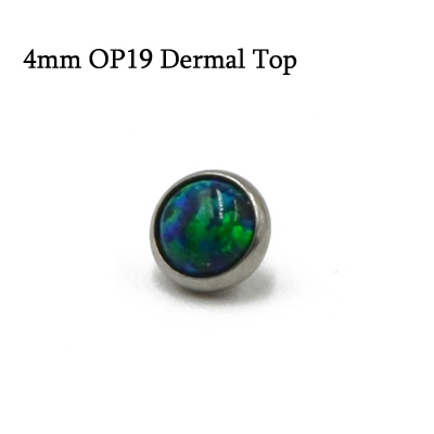 Piece 100% Titanium Micro Dermal Anchor Internally Thread Opals Zircon CZ Gem Top Piercing Skin Diver Base Body Jewelry 16G
