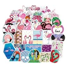 50 шт. наклейки граффити DIY наклейки s милые наклейки с Фламинго водонепроницаемые забавные наклейки s для багажа чехол скейтборд автомобиля стикер s