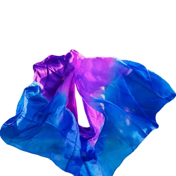 

100% Real Silk Belly Dance Veil Customized Silk Veils Bellydance Accessory Hand Scarf Shawls Belly Dancer Stage Performance Prop