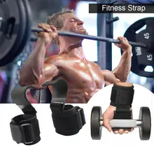 2PCS Weight Lifting Hook Grip Wrist Straps Glove Weightlifting Strength Training Gym Fitness Hook