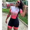 XAMA Women's Triathlon Short Sleeve Cycling Jersey Sets Skinsuit Maillot Ropa Ciclismo Bicycle Jersey Bike Clothes Go Jumpsuit ► Photo 2/6