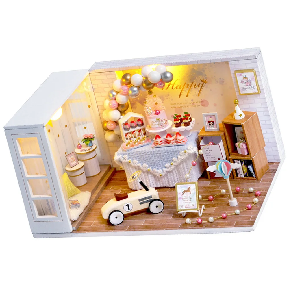 

1Pc Mini Apartment Assemble Model Toy For Valentine's Day Decoration