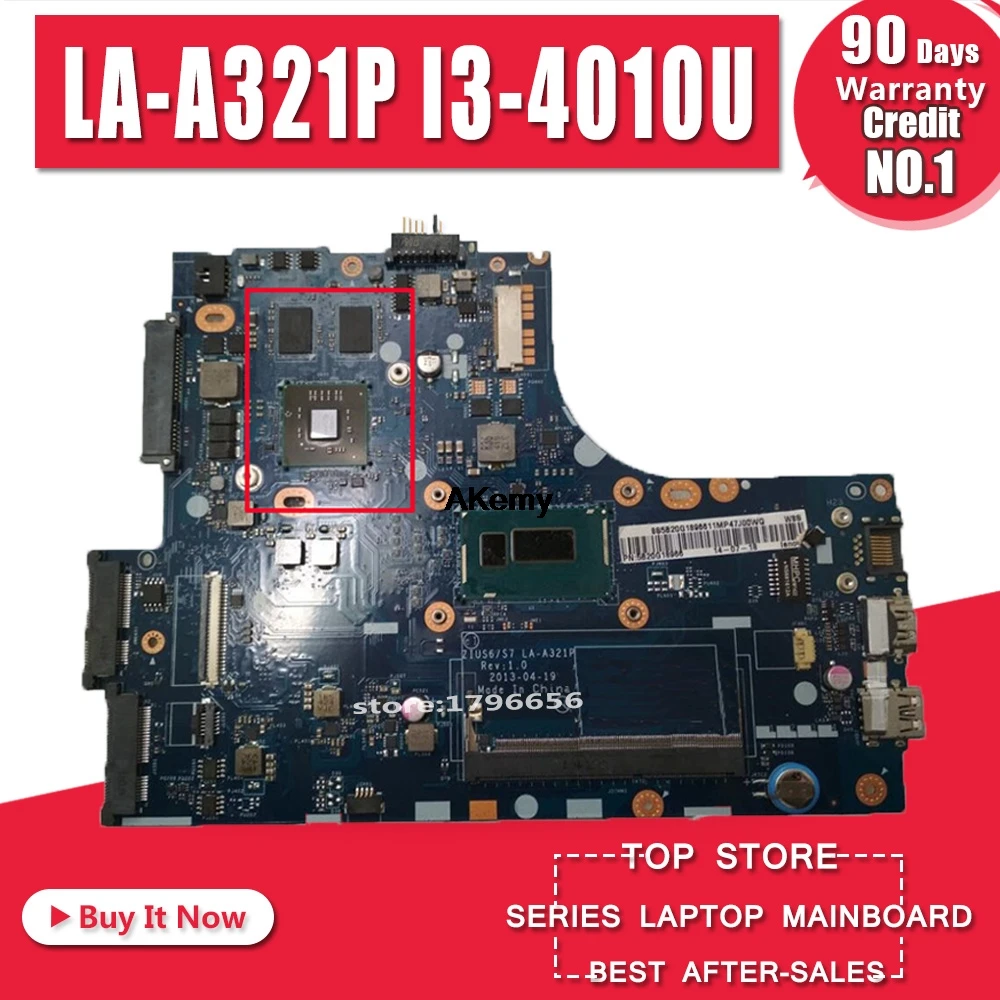 

Akemy Lenovo S410 m40-70 s40-70 notebook PC motherboard la-a321p motherboard cpu.i3 4010U hd8570m 1G 100% Test OK