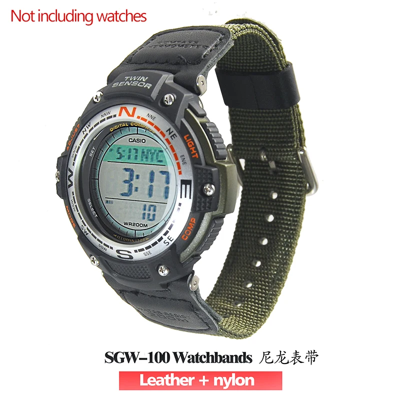 casio watch with nylon strap