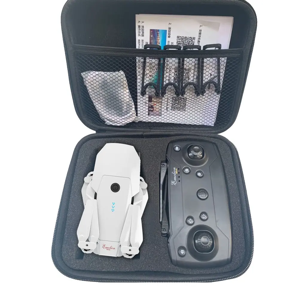 DJ-1 2,4 ГГц wifi FPV складной Радиоуправляемый Дрон с широким углом 2.0MP HD камера высота удерживает Безголовый режим самолета с 3 батареей