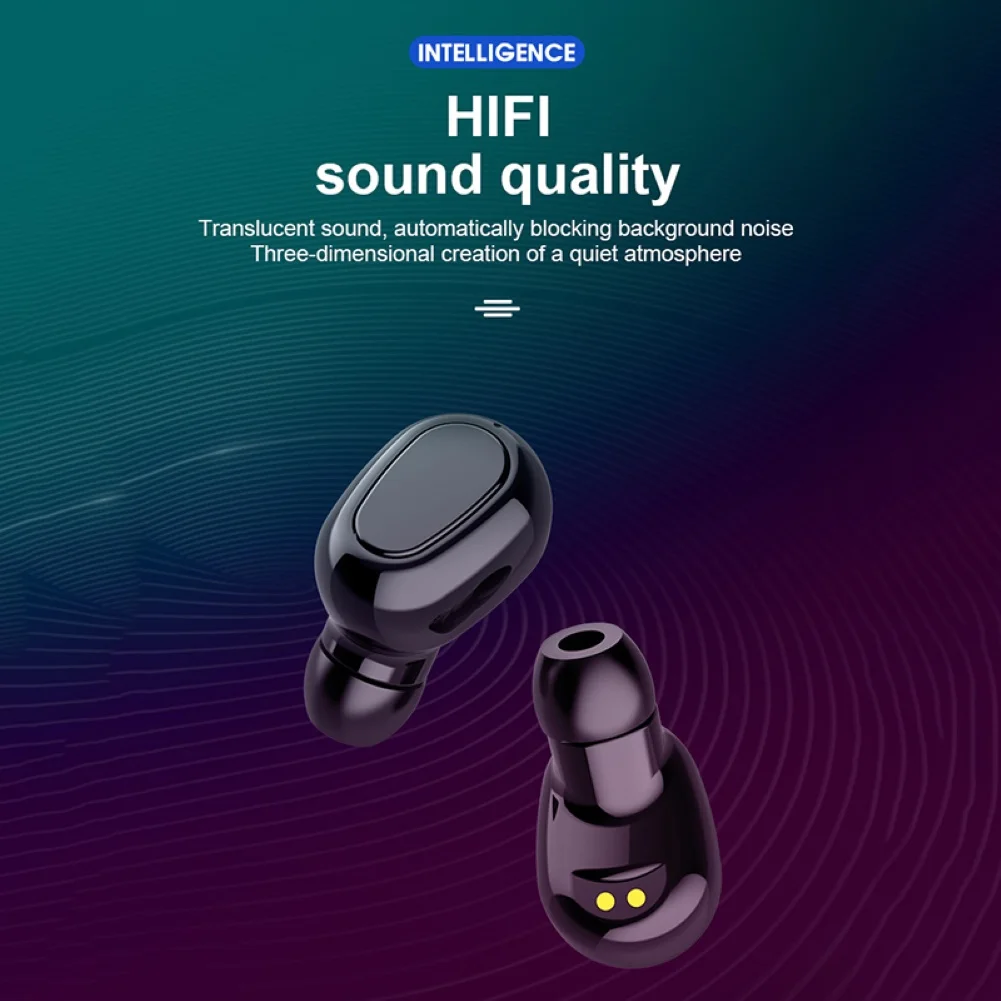 Bluetooth Earphone Wireless Earbuds 5 0 L21 TWS Headsets Dual Earbuds Bass Sound for Huawei Xiaomi Iphone Samsung Mobile Phones