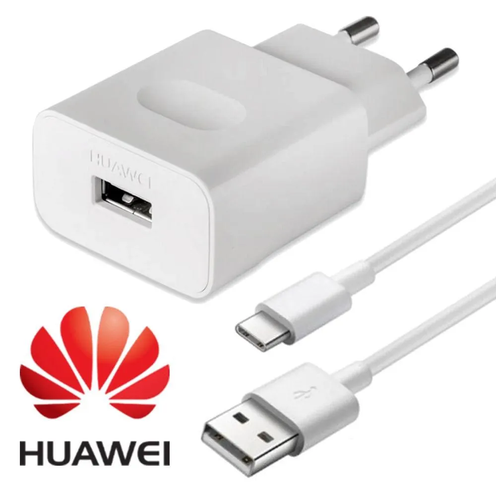 Original Huawei QC2.0 Fast Charger 9V 2A EU plug Usb 3.1 Type-C cable quick charge adapter for P20 lite P9 P10 Nova 3 smartphone quick charge 2.0